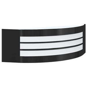 vidaXL Ulkoisen sein&auml;valon Musta 32 x 10 x 10 cm
