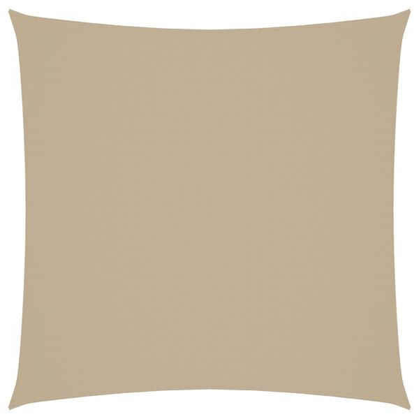 vidaXL Aurinkopurje Oxford-kangas neli&ouml;nmuotoinen 6x6 m beige