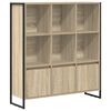 vidaXL Kirjahylly 99,5 x 30 x 108 cm Tekninen puu Sonoma