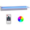 vidaXL Vesiputous RGB LED-valoilla ruostumaton ter&auml;s 60 cm