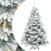 vidaXL Tekojoulukuusi 300 LED-valoilla Valkoinen 240 cm PE ja PVC
