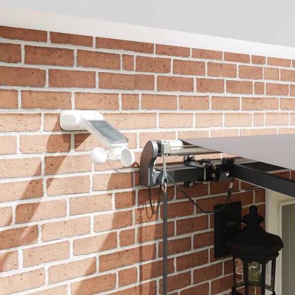 vidaXL Aurinkovarjon kangas Vaaleanharmaa 500 &times; 300 cm Polyesteri