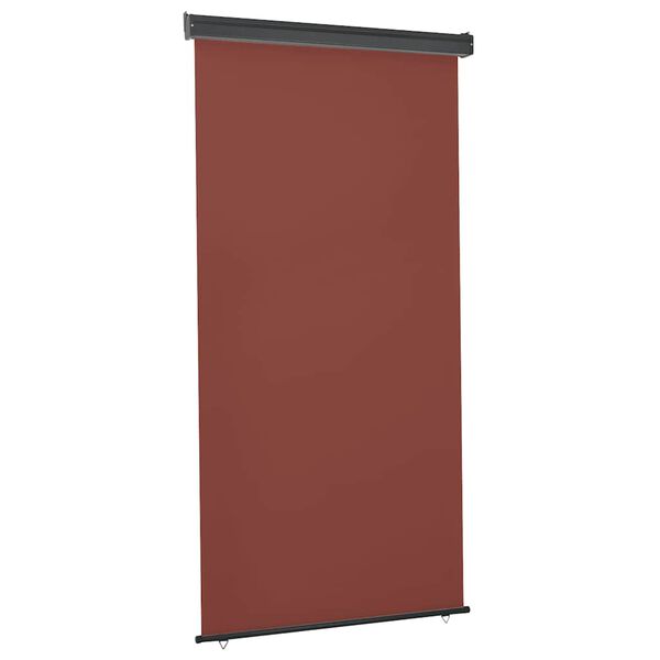 vidaXL Parvekkeen sivumarkiisi 125x250 cm ruskea