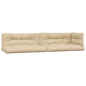 vidaXL Lavatyynyt 5 kpl beige kangas