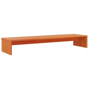 vidaXL N&auml;ytt&ouml;koroke vahanruskea 100x27x15 cm t&auml;ysi m&auml;nty