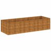 vidaXL Korotettu kukkalaatikko 290x100x69 cm Corten ter&auml;s