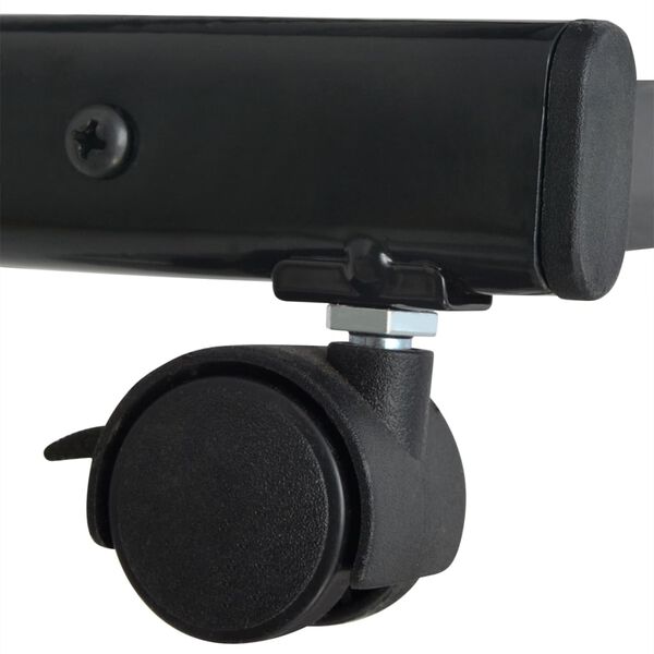 vidaXL Lehtiteline 47,5x43x133 cm musta A4