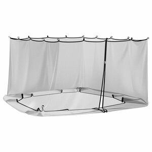 vidaXL Hyttysverkko kaikille 220 mesh Musta 3 x 4 x 2 m Polyesteri