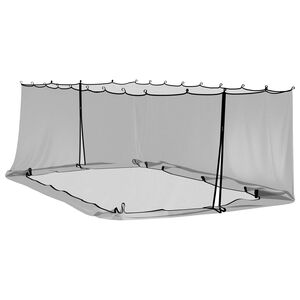 vidaXL Hyttysverkko kaikille 220 mesh Musta 3 x 6 x 2 m Polyesteri