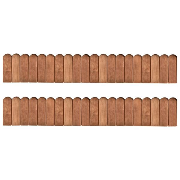 vidaXL Raja-aitarullat 2 kpl 120 cm kyll&auml;stetty m&auml;nty