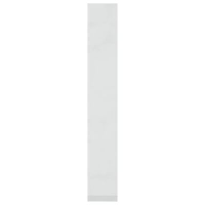 vidaXL Kirjahylly/tilanjakaja korkeakiilto valkoinen 60x30x198 cm