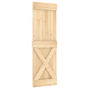 vidaXL Liukuovi NARVIK Luonnollinen ja musta 70 x 210 cm (213,5 cm)