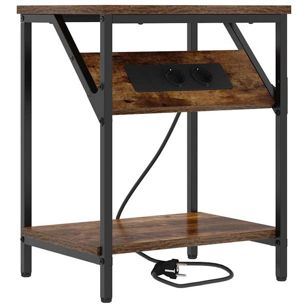 vidaXL Y&ouml;p&ouml;yt&auml;kaappi Savup&auml;hkin&auml; 38 x 30 x 48 cm Tekninen puu