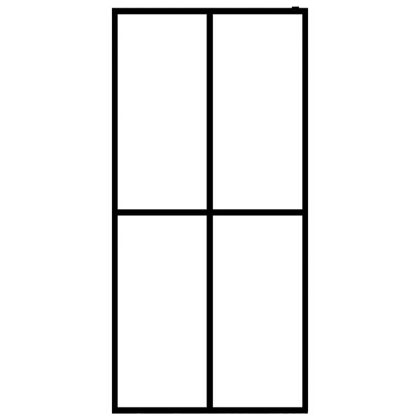 vidaXL Walk-in Suihkun seinäke karkaistu huurrelasi 118x190 cm