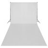 vidaXL Valokuvastudiosarja valosarja, taustakangas ja heijastin