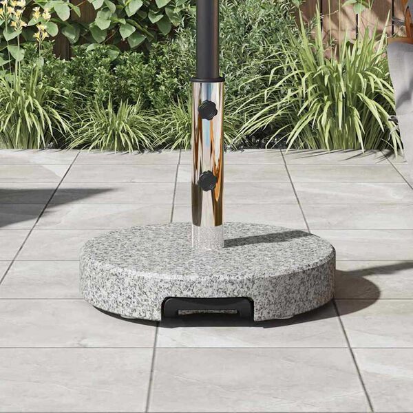 vidaXL Päivänvarjonjalusta Harmaa Ø 45 x 37.5 cm Graniitti