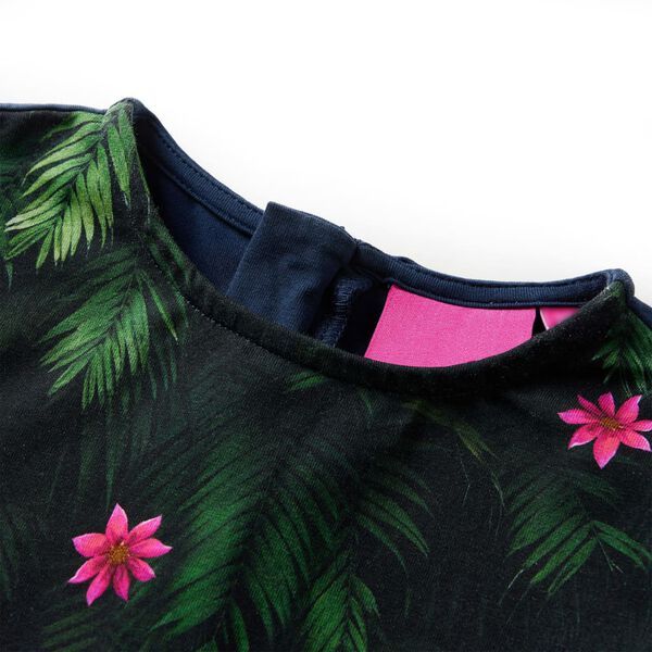 Lasten pitk&auml;hihainen mekko laivastonsininen 92