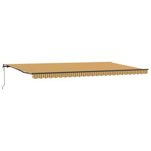 vidaXL Vedett&auml;v&auml; markiisi Moniv&auml;rinen 600 &times; 350 cm Kangas ja alumiini