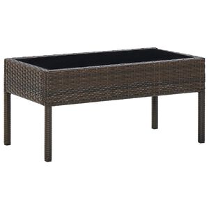 vidaXL Puutarhap&ouml;yt&auml; ruskea 75x40x37 cm polyrottinki