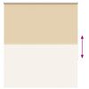 vidaXL Rullakaihdin Blackout Beige 125x175 cm Kankaan leveys 121,6 cm