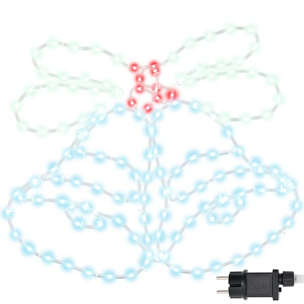 vidaXL Joulukello Monivärinen 56 x 46 cm Polyvinyylikloridi