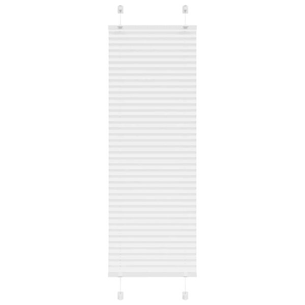 vidaXL laskostettu blind Valkoinen 50x150 cm Kankaan leveys 49,4 cm