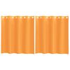 vidaXL Voileeverhot l&auml;piviennill&auml; 2 kpl oranssi 140x140 cm