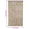 vidaXL Hy&ouml;nteisverho tummanruskea ja beige 118x220 cm chenille