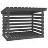 vidaXL Polttopuuteline harmaa 108x73x79 cm t&auml;ysi m&auml;nty