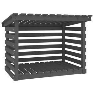 vidaXL Polttopuuteline harmaa 108x73x79 cm t&auml;ysi m&auml;nty