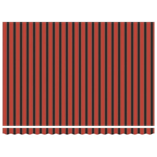 vidaXL Sis&auml;&auml;nkelattava markiisi oranssiruskea 4,5x3 m kangas/alumiini