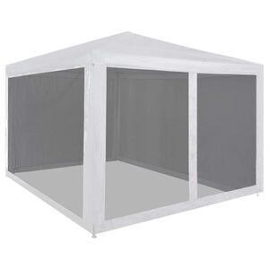 vidaXL Juhlateltta 4 verkkosivusein&auml;&auml; 3x3 m