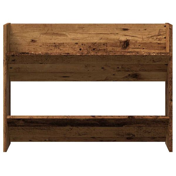 vidaXL Sein&auml;kenk&auml;kaappi vanha puu 80x18x60 cm lastulevy