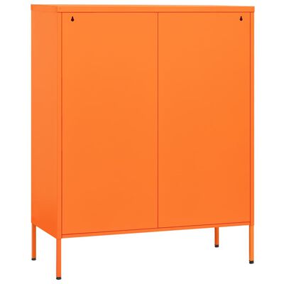 vidaXL Varastokaappi oranssi 80x35x101,5 cm teräs