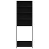 vidaXL Pesukonekaappi Musta tammi. 64 x 24 x 190 cm Tekninen puu