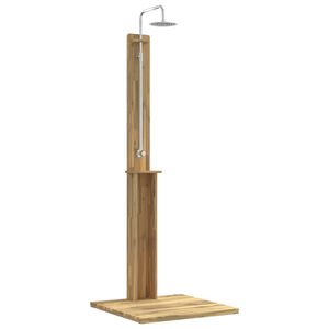 vidaXL Ulko-suihku 217 cm Kiinte&auml; akasiapuu ja ruostumaton ter&auml;s
