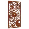 vidaXL Puutarhasein&auml;koriste 105x55 cm corten ter&auml;s rataskuvio