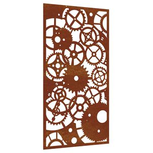vidaXL Puutarhasein&auml;koriste 105x55 cm corten ter&auml;s rataskuvio