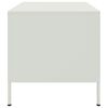 vidaXL Sohvapöytä valkoinen 68x50x50,5 cm teräs