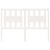 vidaXL S&auml;ngynp&auml;&auml;ty valkoinen 125,5x4x100 cm t&auml;ysi m&auml;nty