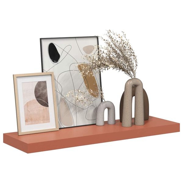 vidaXL Sein&auml;hylly 4 pcs Punainen 90 x 23,5 x 4 cm Tekninen puu