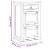 vidaXL Kenk&auml;kaappi vetolaatikolla 4 kerrosta T&auml;ysi uusiok&auml;ytetty puu