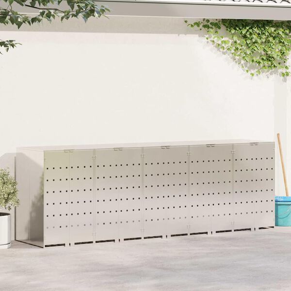 vidaXL Roskakuskin s&auml;ilytys 3:lle astiassa Hopea 340 x 77.5 x 115.5 cm