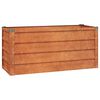 vidaXL Korotettu kukkalaatikko ruoste 100x40x45 cm Corten ter&auml;s