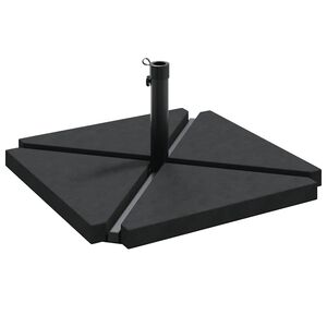 vidaXL 5-osainen puutarha-auringonvarjoalustasarja graniittia ter&auml;st&auml;