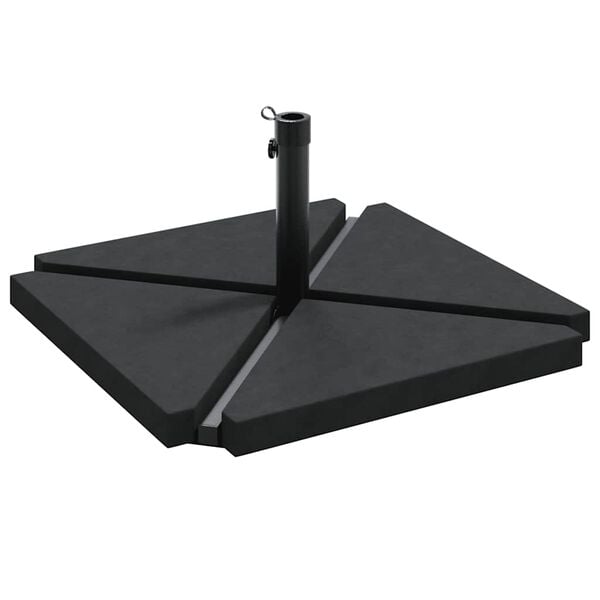 vidaXL 5-osainen puutarha-auringonvarjoalustasarja graniittia ter&auml;st&auml;