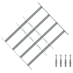 vidaXL Turvaverkko ikkunoille, jossa on 4 poikkipalkkia 3 pcs