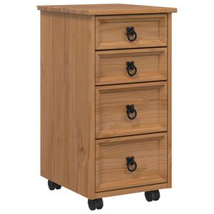 vidaXL Rullakaappi laatikoilla CORONA T&auml;ysi m&auml;nty ja engineered-wood