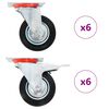 vidaXL Rullapy&ouml;r&auml;t 12 kpl 100 mm