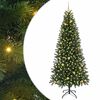 vidaXL Tekojoulukuusi 300 LED-valoilla Vihre&auml; 240 cm PE ja PVC